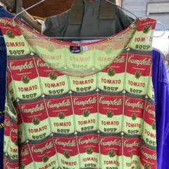 ANDY WARHOL キャンベルスープ柄 タンクトップ XL