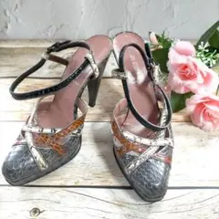 miumiu サンダル ハイヒール 36 1/2 23.5cm相当 a3411