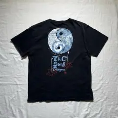 Y2K T&C タウンアンドカントリー　陰陽　ロゴ　Tシャツ