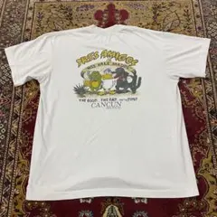 90s シングルステッチ 3人の友達 カエル ビール アニマル アート T