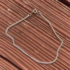◇【シルバー】チェーン アンクレット メンズ アクセサリー 23cm