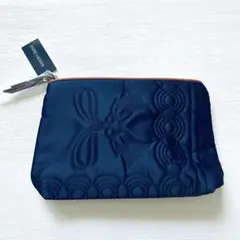 ✨少しお値下げしました✨《ESTEE LAUDER ネイビー刺繍ポーチ》