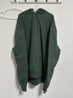 Champion ダークグリーン フード付きパーカー XL
