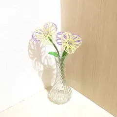 〈ビーズフラワー〉パンジー