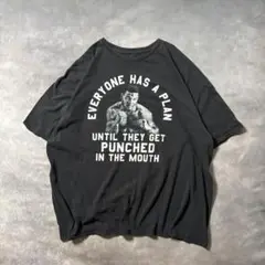 Q89 古着MIKE TYSON公式Tシャツ 黒XXL