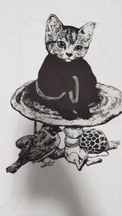 ヒグチユウコ　グッズ　tシャツ　ピンク　ネコ　きのこ　散歩　サイズM 未開封 ヒグチユウコ グッズ tシャツ ピンク ネコ きのこ 散歩 サイズM
