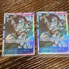 ワンピースカード　エドワード・ニューゲート SRカード 受け継がれる意志　2枚