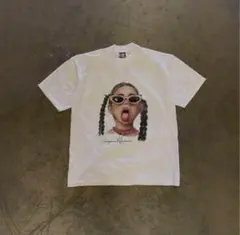 グラフィックプリント ホワイトTシャツ Sサイズ