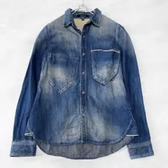 Johnbull ジョンブル デニムシャツ Sサイズ ヴィンテージ風