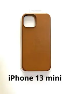 iPhone 13 mini レザーケース 純正 ゴールデンブラウン