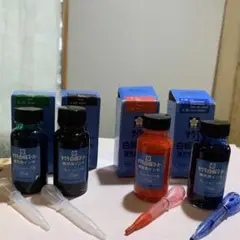 サクラ白板マーカー補充用インク アルコール系25ml 赤青緑黒4色 各1本