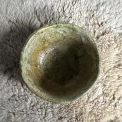 茶碗 緑と茶色の釉薬