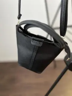 バッグ　黒　小　ショルダー　トート　2way