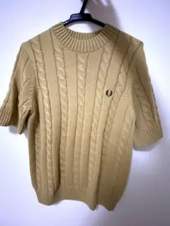 美品 フレッドペリー 半袖ニット