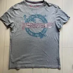 【Desigual 】グレー Tシャツ　XLサイズ