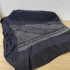 黒の絞り入り兵児帯