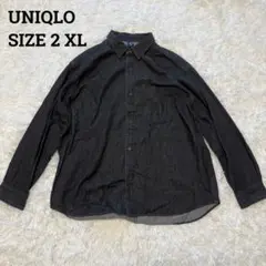 ユニクロ　UNIQLO♦︎大きいサイズ　美品　2 XL デニムシャツ　ジャケット