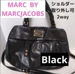 MARC BY MARCJACOBS 黒2wayトートバッグ ショルダーバッグ