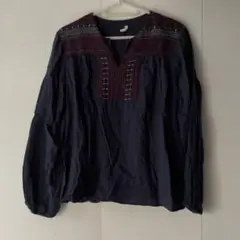C アングリッド ungrid 刺繍ビーズ ブラウス シャツ カットソー