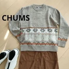 新品☆CHUMS チャムス ブービースノーニットクルートップ セーター