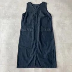 美品✨Pallas Palace デニムVネックロングワンピース ネイビー 2