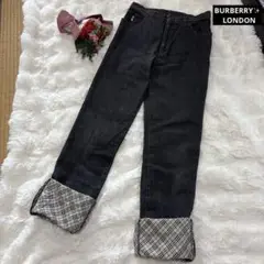 BURBERRY LONDON バーバリー 160 デニム ノバチェック パンツ