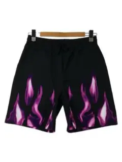 TEAM SATAN 666 FLAME 666 LOGO SHORT