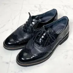 ROCKPORT オックスフォードシューズ 革靴 24.0cm ブラック 黒