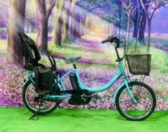 ❷4613 子供乗せ電動自転車YAMAHA3人乗り20インチ良好バッテリー