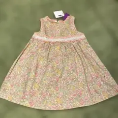 値下げ！タグ付き未使用☆notsobig☆リバティ　ワンピース　ピンク　80