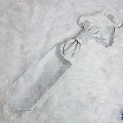 【新品】アスコットタイ オフホワイト ペイズリー柄 結婚式 ネクタイ