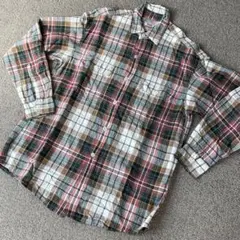 LEVI'S コットンリネンシャツ　長袖　Ｍサイズ　香港製　90s リーバイス