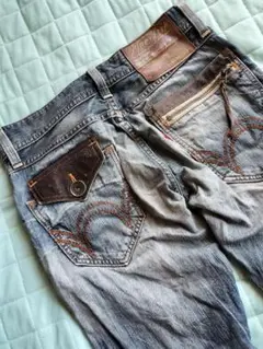 送料込み★EDWINブルートリップ　503　お洒落なダメ－ジデニム　size30