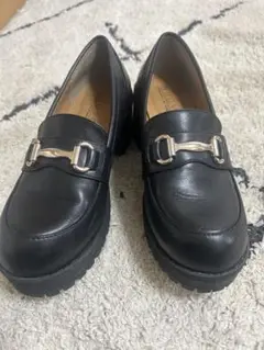 NUOVO ブラックローファー厚底 7cm サイズ24cm～24.5cm美品