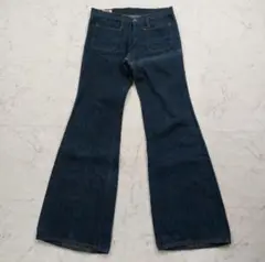 70s CANTON X-WEST ベルボトム 濃紺 スコービルジップ