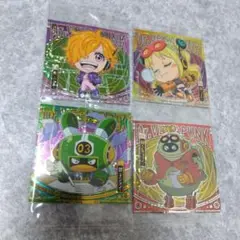 【新品】にふぉるめーしょん ワンピース　大海賊　シール　ウエハース　4枚セット