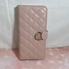 iPhone14Plus 手帳型 ケース パープル PUレザー