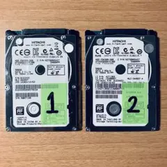 【2台セット】日立 2.5HDD 薄型　動作確認済み