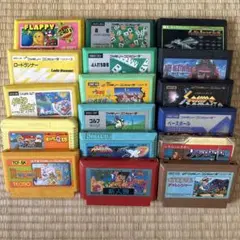 ファミコンソフトセット（Flappy, Lode Runner, 他）
