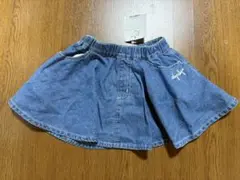 【新品タグ付き★SLAP SLIP 90cm】デニムブルー フレアスカート