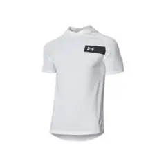 UA TECH SHORT SLEEVE HOODIE ホワイト LG