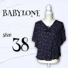 【BABYLONE】バビロン『38』半袖シャツ 総柄 レーヨン トップス