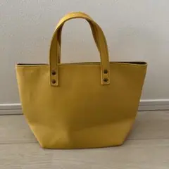 イエローレザートートバッグ