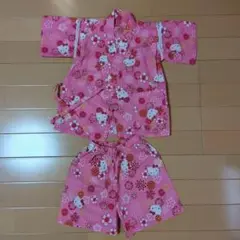 ハローキティ 甚平 ピンク 90cm