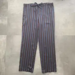 美品　バーバリー　イタリア製　シルクコットンストライプイージーパンツ