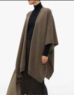 ザロウ THE ROW カシミアケープ グレー