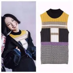 Mame マメクロゴウチ 17ss ノースリーブニット パフュームのっちさん着用