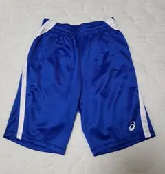 ASICS 青 ハーフパンツ L