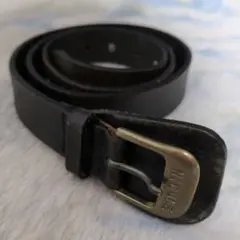 nicole 黒 レザー ベルト 日本製　MADE IN JAPAN