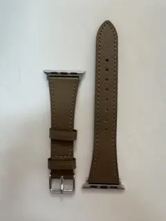 Applewatch アップルウォッチ バンド ムーングレー レザー